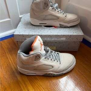 Air Jordan 5 Retro SE Craft Light Orewood Brown Size 9